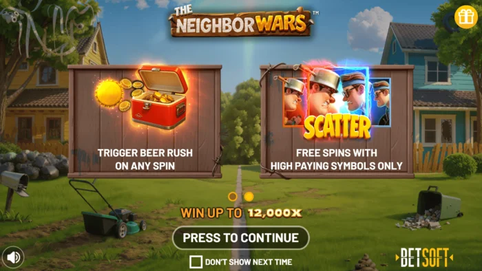 The Neighbor Wars главное меню